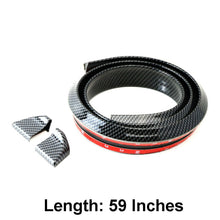 Universal Carbon Fiber Spoiler Wing Rear Sunroof Window Tail Lip Trim Sticker
