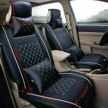 Car Seat Cover Cushions Confoutable PU-Leather Front Rear Protector for 4 Season