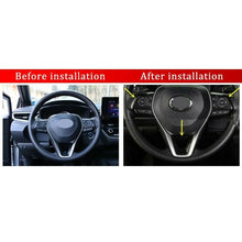 3pcs Fit for 2020 Toyota Corolla Carbon Fiber Style Steering Wheel Trim US Stock
