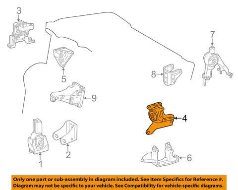 TOYOTA OEM 2014 Corolla-Engine Motor Mount Torque Strut 123720T330
