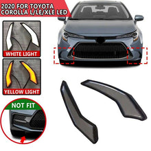 2X LED front bumper fog light DRL running light For Toyota Corolla 2020 L/LE/XLE