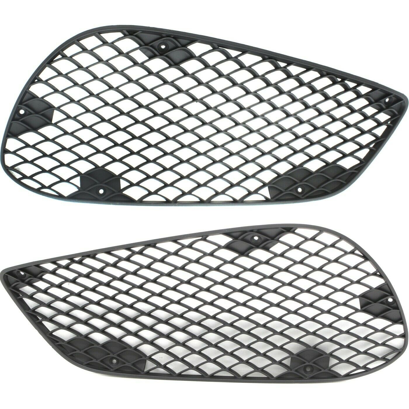 Bumper Grille For 2014-2016 Mercedes-Benz E250 Set of 2 Left and Right Side