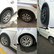 2pcs 1.5M Car Wheel Fender Flare Protector 4.5cm Width Rubber Guard Stripe Black