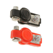 2x Car Accessories Adjustable Battery Terminal Clamp Clips Positive Negative