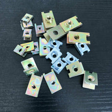 100 * Car Body Door Panel Fender Fastener Screw U Type Gasket Metal Fixed Clips