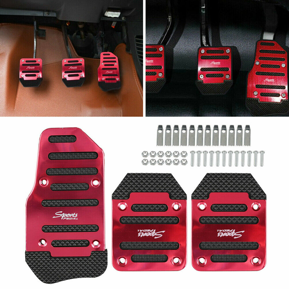 3pcs/set Universal Sports Non-Slip Car Pedal Manual Series kit Brake Pad Cover