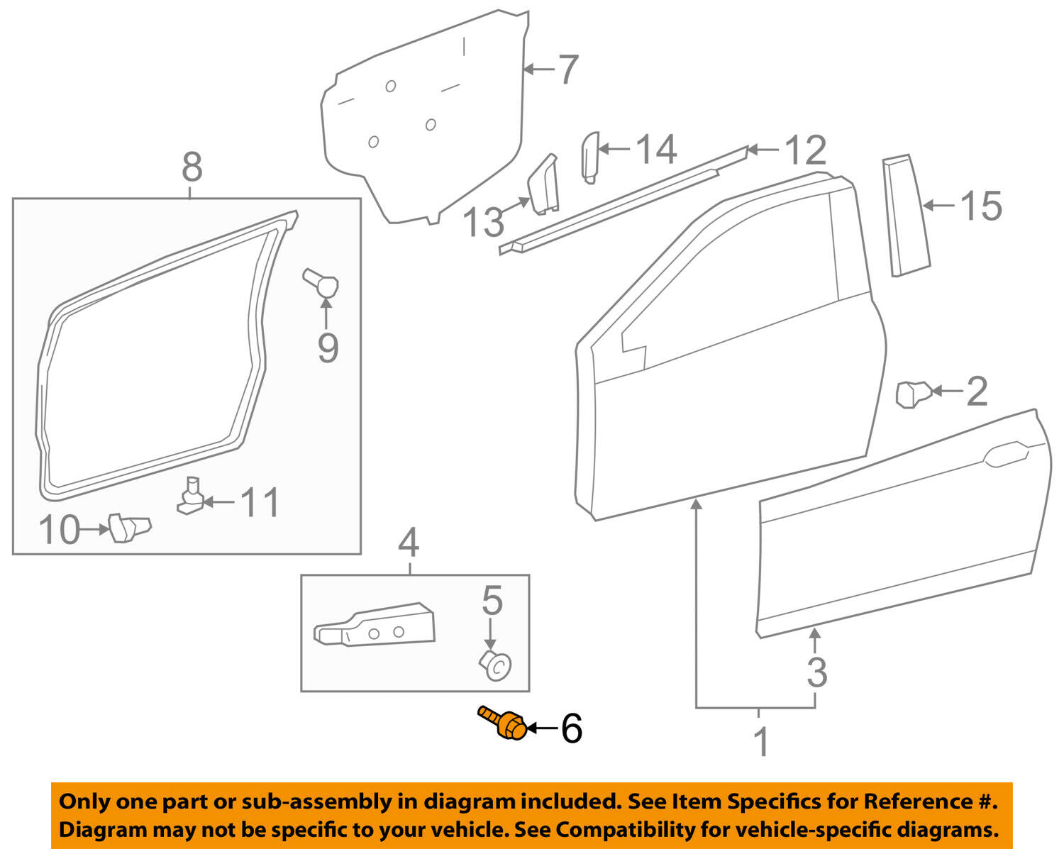 TOYOTA OEM Front Door-Stiffener Bolt 90119A0237
