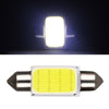 2x COB 39mm Festoon Interior Dome LED Reading Light Car Xenon Lamp Bulbs Whitee