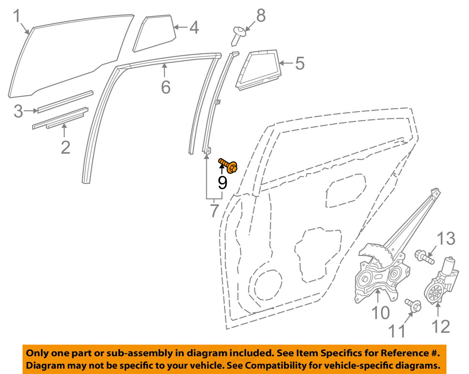 TOYOTA OEM Glass-Rear Door-Division Bar Bolt 90119A0247