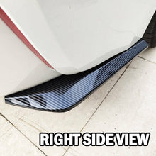 2p Car Sport Carbon Fiber Rear Bumper Fin Canard Splitter Diffuser Spoiler Lip
