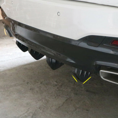 4x Car Auto Rear Bumper Lip Diffuser Shark Fins Splitter Universal Accessories