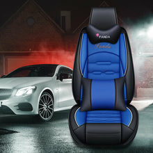 Top Car Seat Covers PU Leather Head Rest Full Set Cushion Universal Protector US