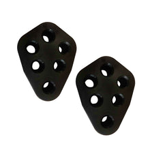 2PCS 6Holes Car Black Rubber Exhaust Tail Pipe Mount Bracket Hanger Insulator