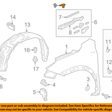 Lexus TOYOTA OEM 15-17 NX200t Fender-Protector Cushion 5338478010