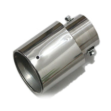 1x Chrome Straight Car Exhaust Pipe Tail Muffler Tip Tail Throat Car Accessories