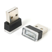 1x USB Mini Interior LED Colorful Atmosphere Lights Night Lamp Car Accessories