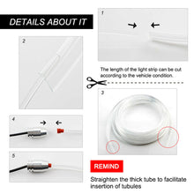 RGB multi-color 4 LED Car Interior Ambient Light 6m Neon Strip Kit APP Control