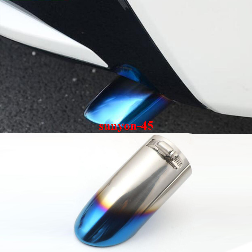 2020 For Toyota Corolla Stainless Tail Exhaust Muffler Tip End Pipe Baking blue