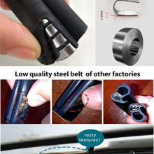 3 Meter Black Rubber Weatherstrip Car Door Edge Trim Protector Seal EPDM & Steel