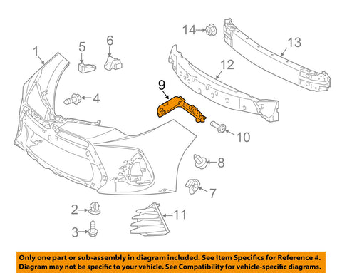 TOYOTA OEM 17-18 Corolla Front Bumper-Side Retainer Bracket Right 5211502350
