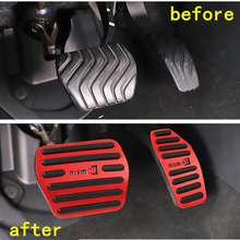 Foot Gas Brake Pedal Red Automatic Accessories For NISSAN ROGUE 2014-2020 AT