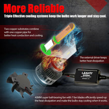 Lasfit H11 LED Bulbs for Toyota Tacoma 2016-2020 Low Beam Headlight 8000LM 6000K