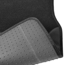 Car Seat Covers Set Black Charcoal Grey w/ PU Leather Trim Carpet Pad Floor Mats