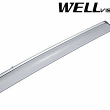 WellVisors CHROME TRIM Side Window Visors Rain Deflectors For 14-UP Nissan Rouge