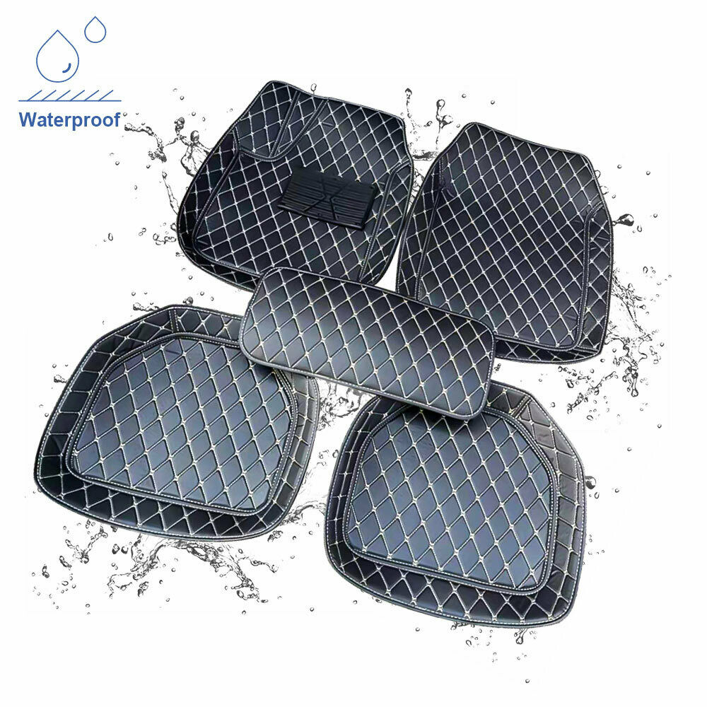 5pcs Front Rear Universal Car Floor Mats Protect Liner Durable Carpet Waterproof