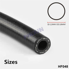2.5M Fuel Hose Rubber Steel Car Engine Petrol Gas Oil Line Pipe 12mm ID 18mm OD