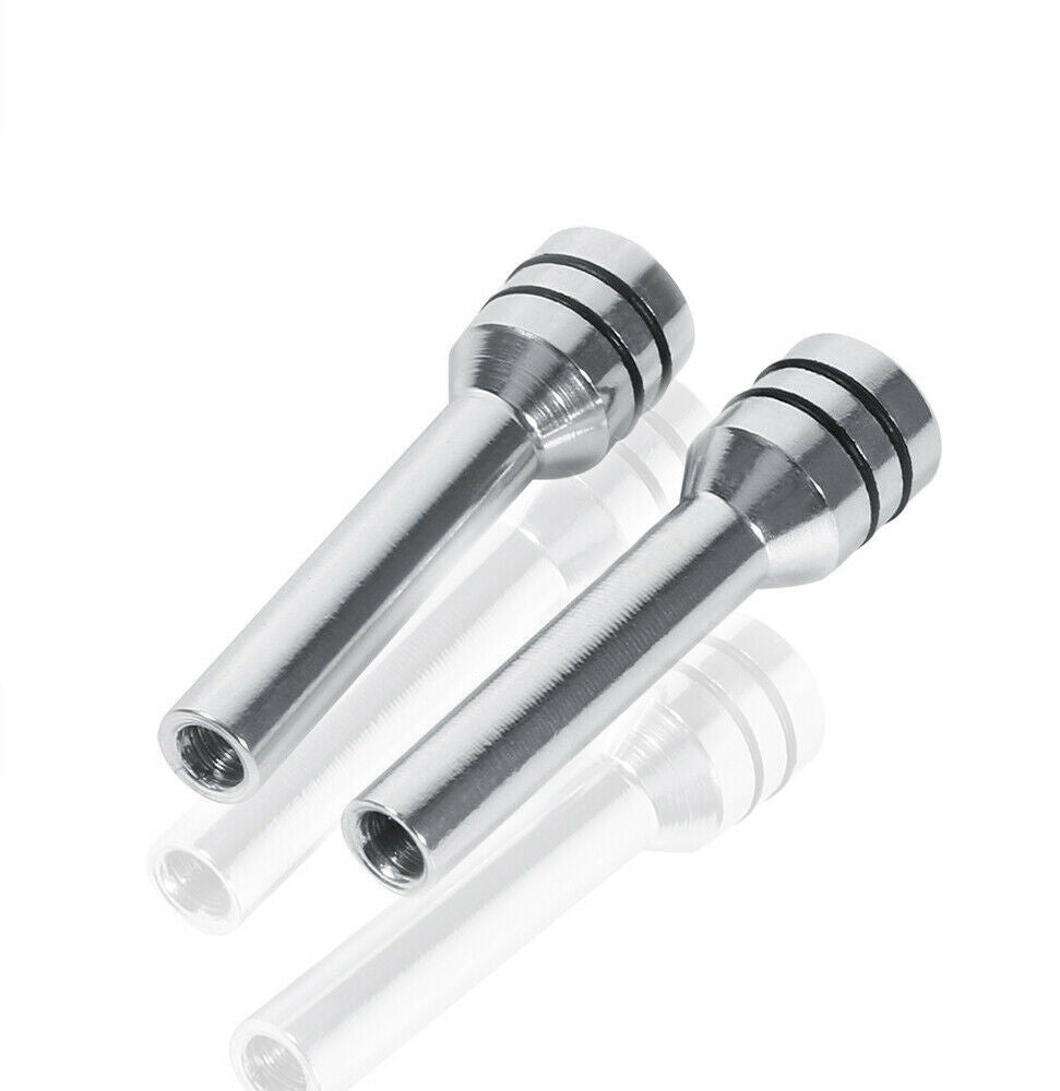 2Pcs Silver Car SUV Interior Door Locking Lock Knob Pull Pins Aluminum Alloy
