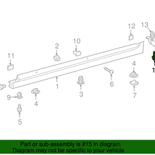 Genuine Toyota Rocker Panel Molding Extension Screw 90159-A0059