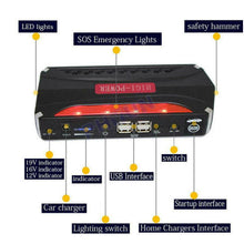 Portable 68800mAh Car Emergency Jumper Starter Battery Power Bank 4 USB Charger