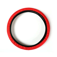 Summer Elastic Car Steering Wheel Cover Anti-slip Protector 38cm Black/Red/Gray