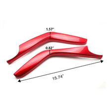 ABS Red Interior Gear Shift Panel Stripe Cover Trims Fit For Honda Civic 2016-20
