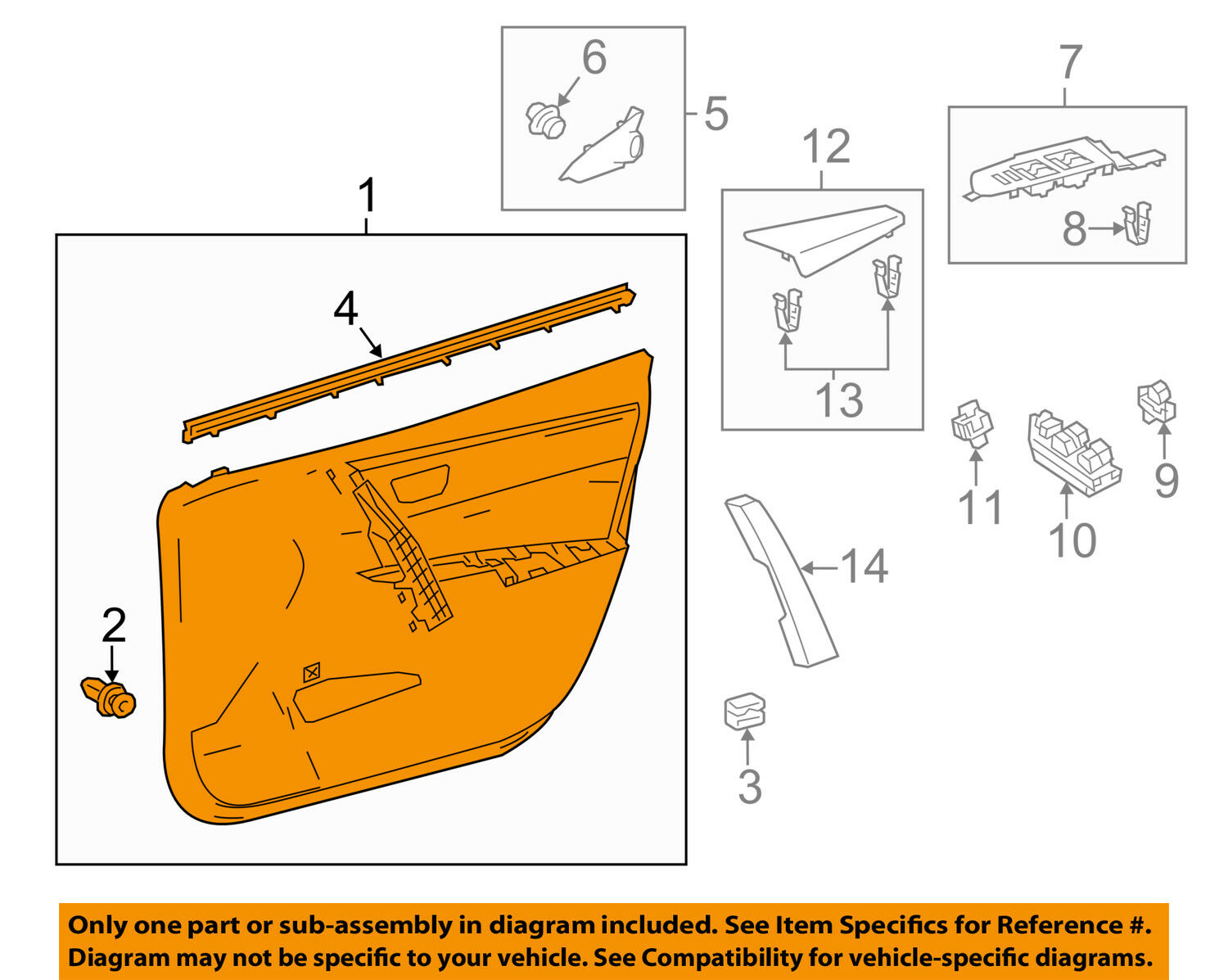 TOYOTA OEM 17-18 Corolla Front Door-Door Trim Panel Left 6762002R33C7