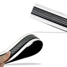 Car 5D Carbon Fiber Stickers Front Bumper Rubber Styling Door Sill Protector