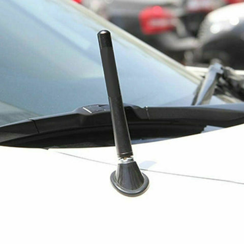Easy Install Carbon Fiber 4.7'' Antenna, Designed for Optimized FM/AM Reception