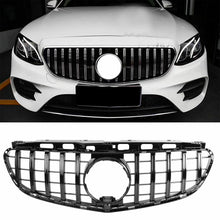 For 2014-2016 Mercedes W212 E200 E350 Black GT R Front Bumper Hood Grille Grill