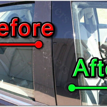 BLACK Pillar Posts for Nissan Rogue 14-20 8pc Set Door Cover Piano Trim