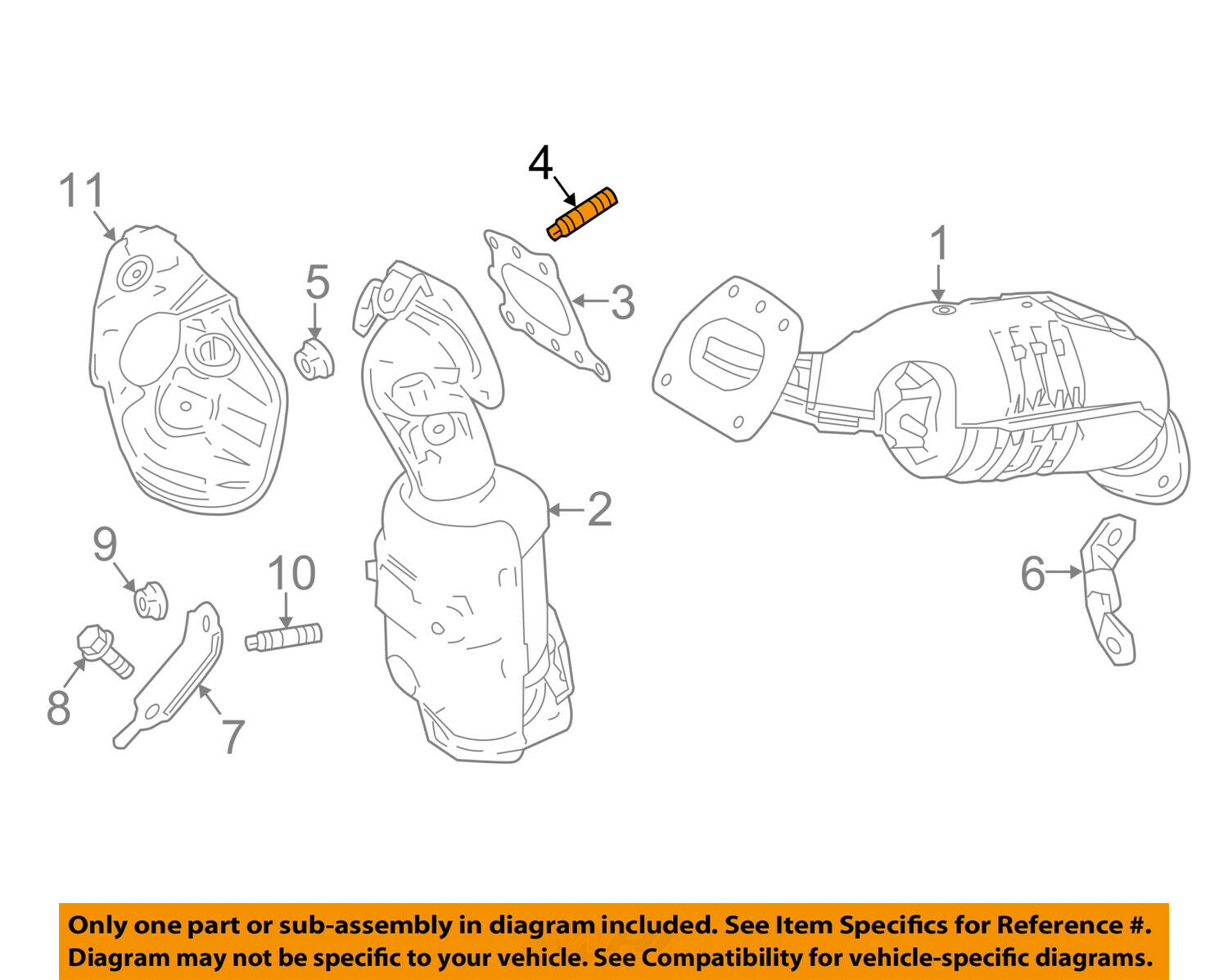 TOYOTA OEM Exhaust Manifold-Exhaust Manifold Stud 90126A0019