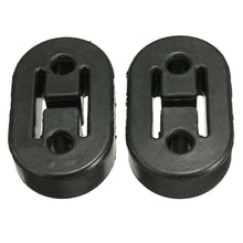 2Pcs Universal Black 8mm Car Vehicles Muffler Exhaust Pipe Mount Bracket Hangers