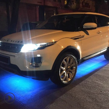 4pcs APP Control RGB Car LED Strip Under Tube Underglow Underbody Neon Light Kit