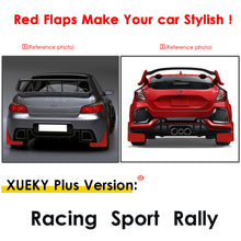 Racing Red Universal Mudguards Mud Flaps Splash Guards Mudflaps Fender Dirty