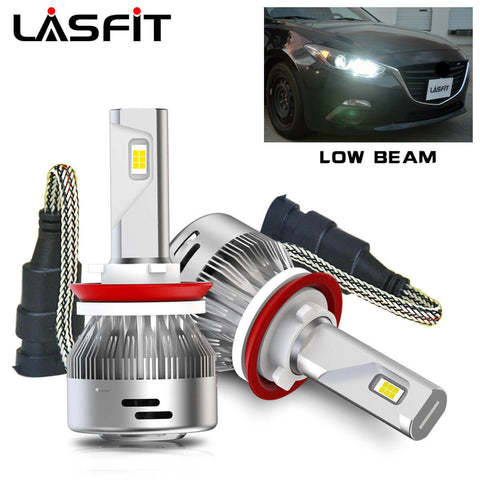 LASFIT H11 LED Headlight Low Beam Bulb for Toyota Camry Tundra Prius Highlander