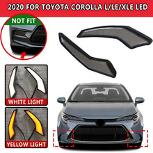 2X LED front bumper fog light DRL running light For Toyota Corolla 2020 L/LE/XLE