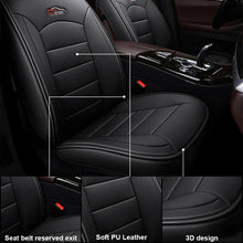 US 9pc Car 5-Seat PU Leather Seat Cover Cushion For Nissan Altima Sentra Rogue