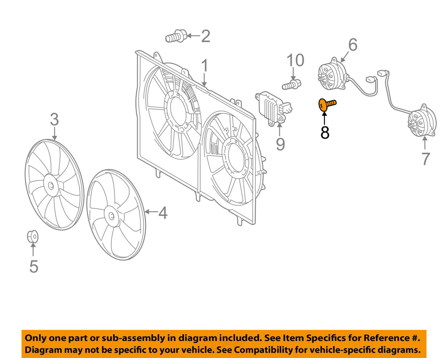 TOYOTA OEM Cooling Fan-Fan Motor Bolt 9009904119