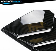 Fits 20-21 Toyota Corolla Side Window Louver Scoop 4PC Carbon Fiber Print