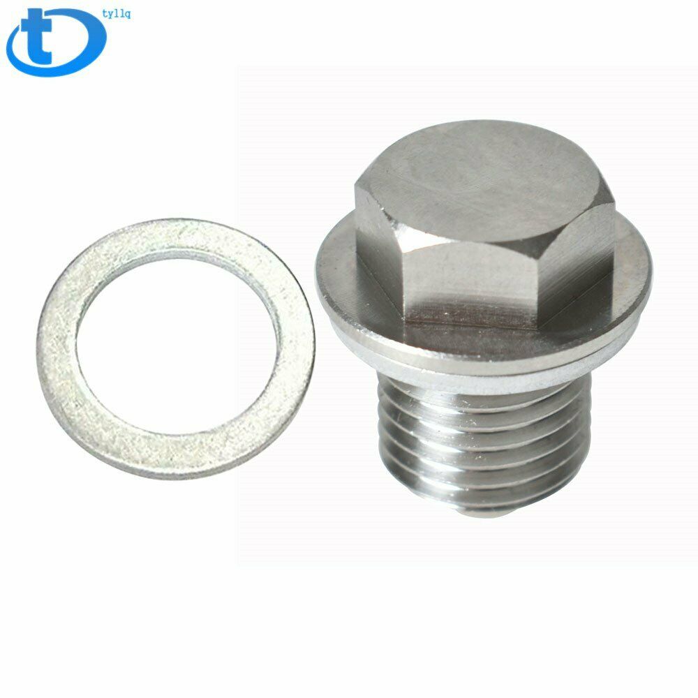 Stainless Steel Oil Drain Plug with NEODYMIUM Magnet (M14 x 1.5 MM)
